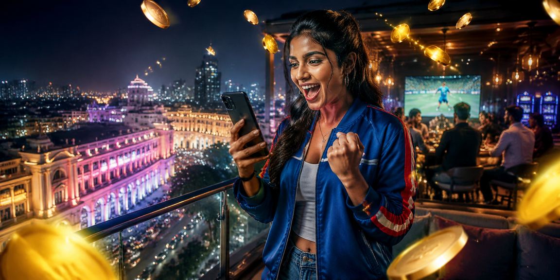 Online casino slots reels with bright lights